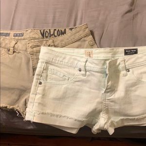 Volcom jean shorts lot